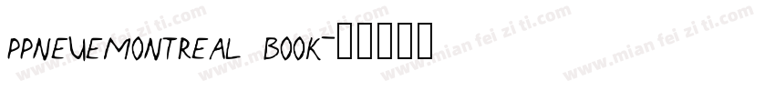 ppneuemontreal book字体转换